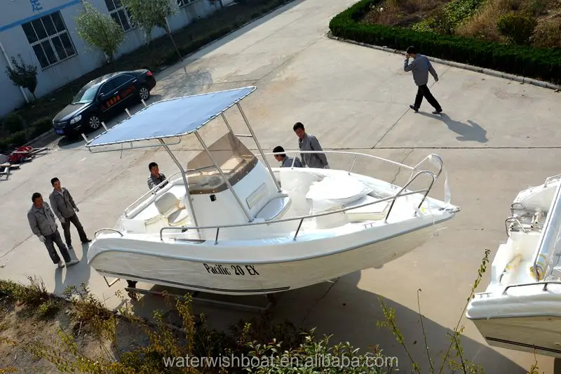 
Waterwish Boat QD 20 EX Fiberglass Outboard Centre Console Boat 