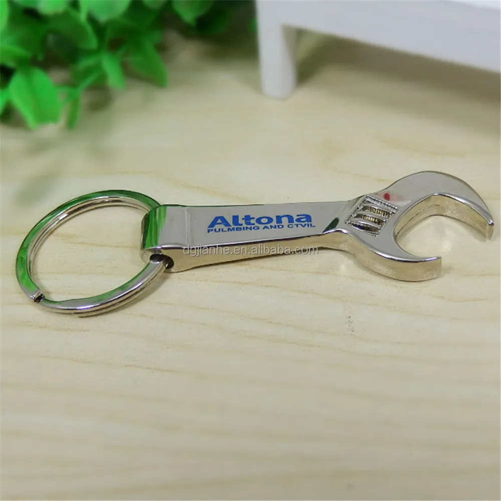 Прочный брелок для открывания бутылок пива в форме ключа с логотипом на заказ