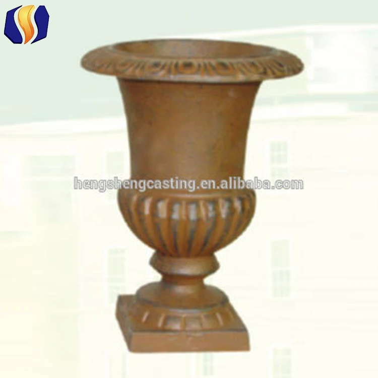 2015 цветочный горшок античный чугунный садовые чугунные урны для продажи