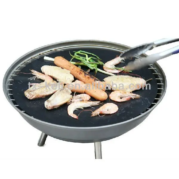 не- палка круглый гриль плиты/лайнера- ёесткой тефлоновой приготовления мат используется в качестве прикрытия для барбекю гриль