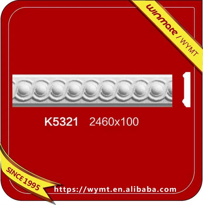 Китайский экспорт паразитов доказательства круглый плотная гипс, формовочные карниз frame