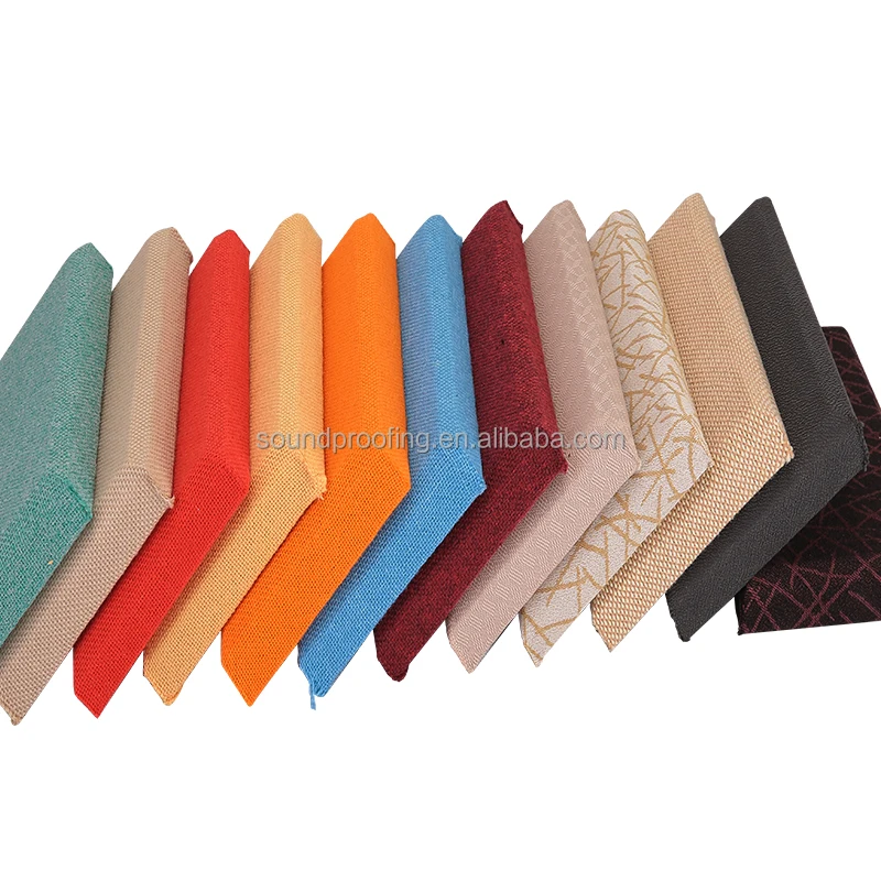 Decorative Fabric Covered Panel, Soundproof Panel for TV Background Bedroom Wall