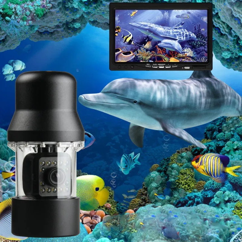 
360 Degree Rotation Waterproof 15M HD Underwater Monitoring System Fishing DVR Camera 
