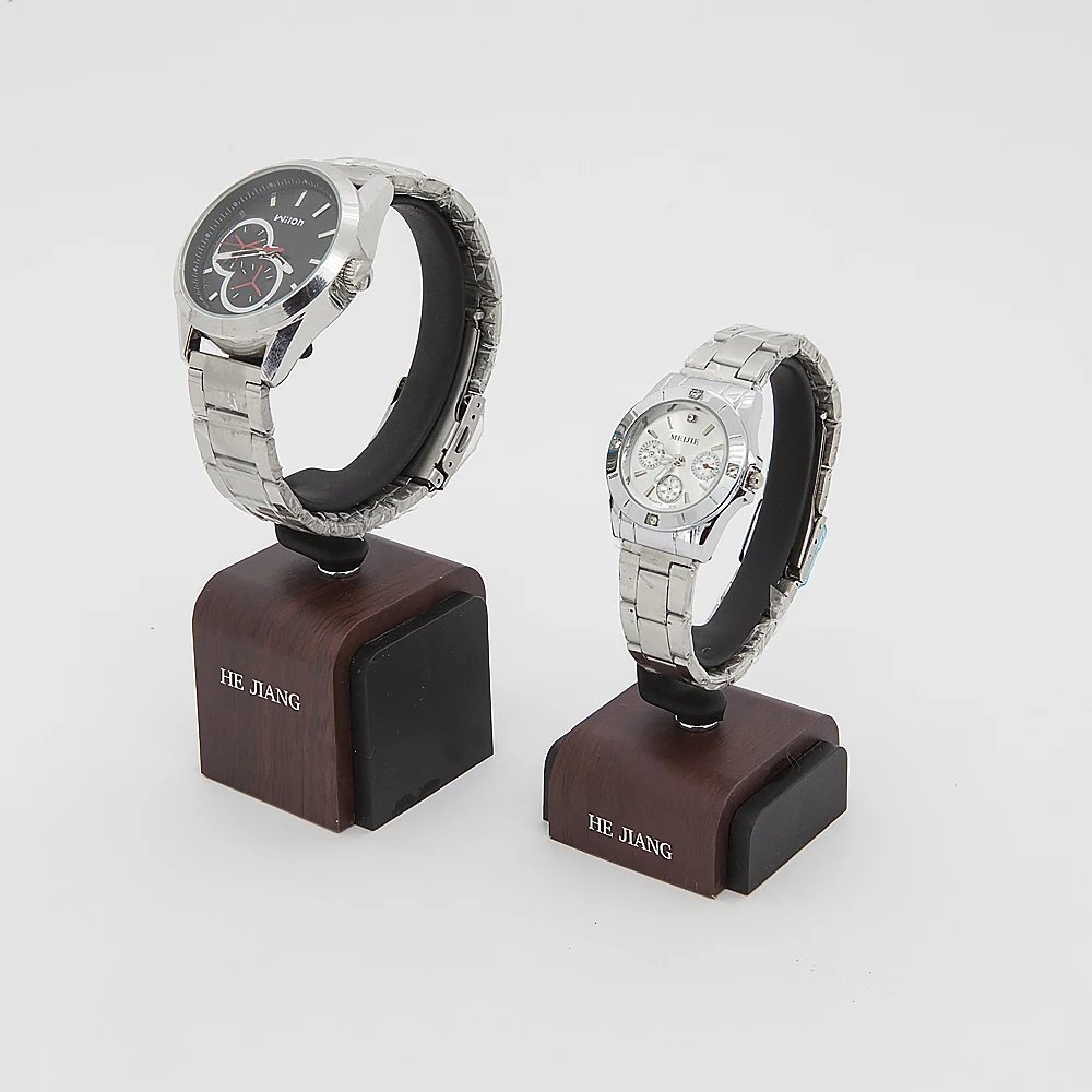 Деревянная подставка для часов с c-образным кольцом