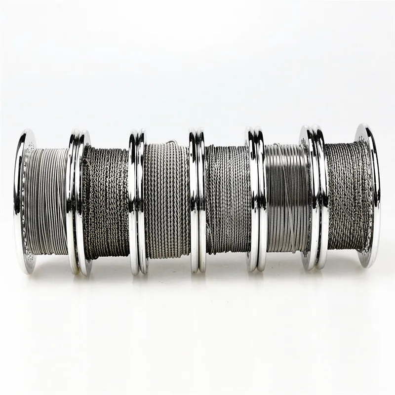 
Foggyman SS316L wire pre wrapped clapton Tiger Twist Hive fused clapton alien clapton flat mix twist resistance heating wire 