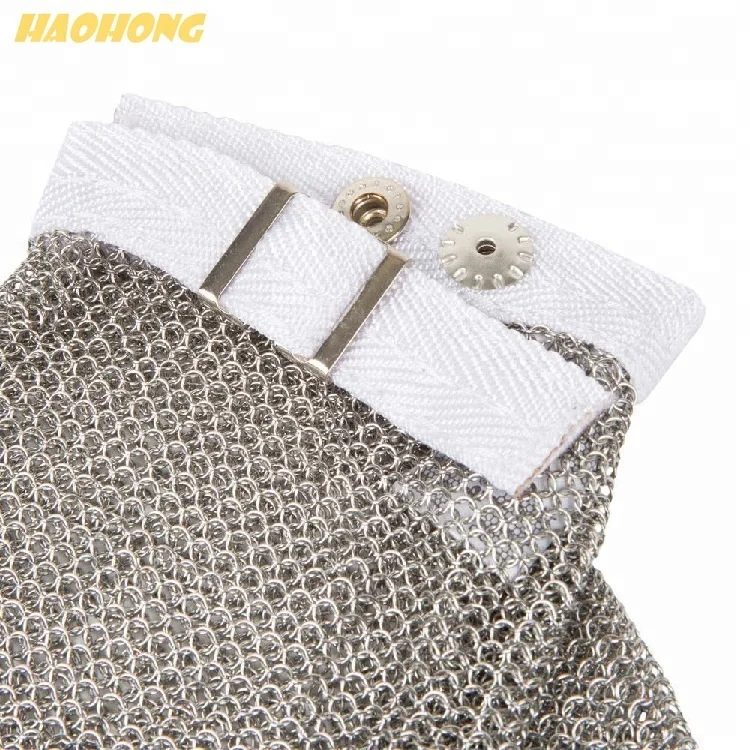 Factory price stainless steel butcher safety work gloves