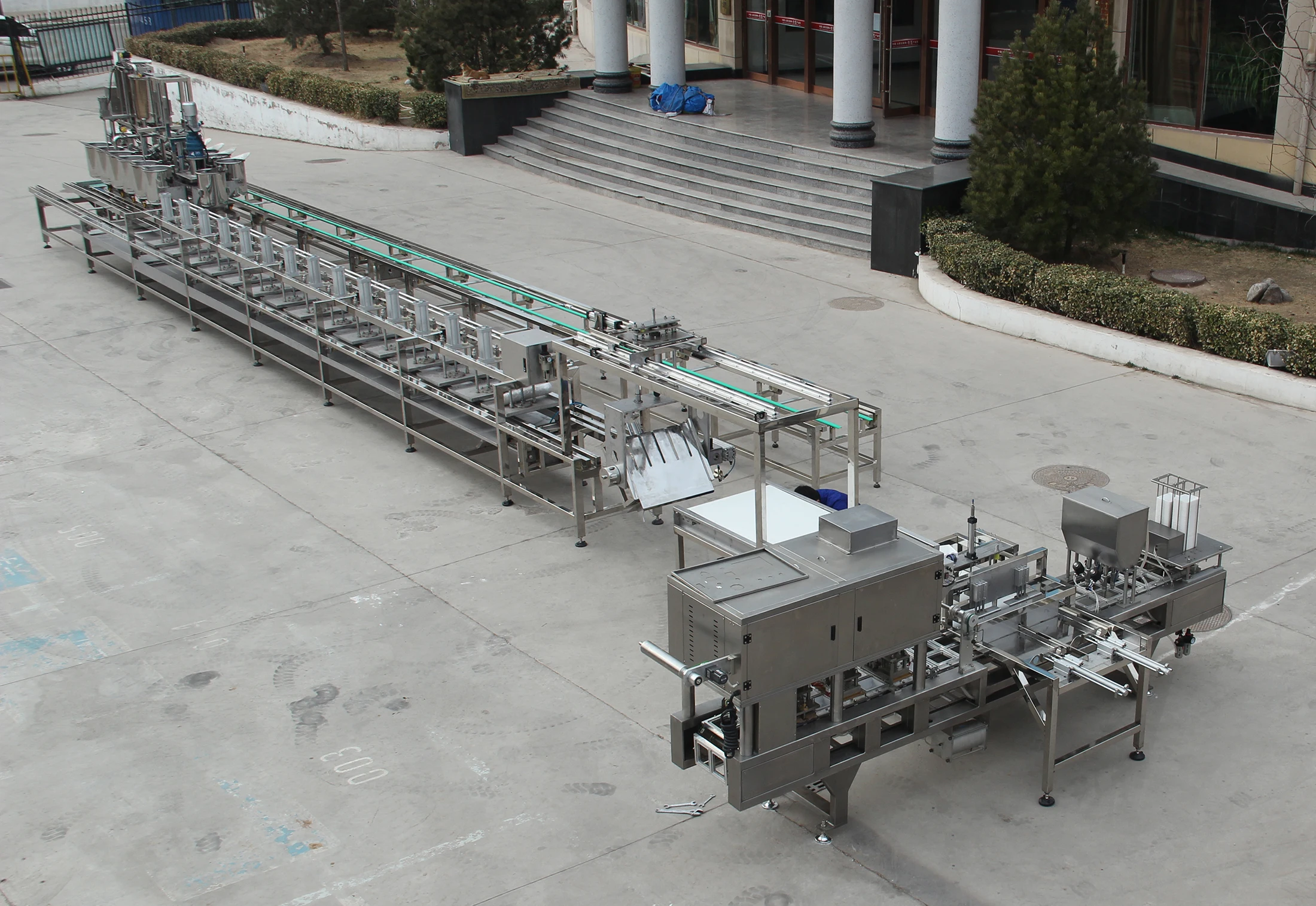 Fully automatic tofu production line