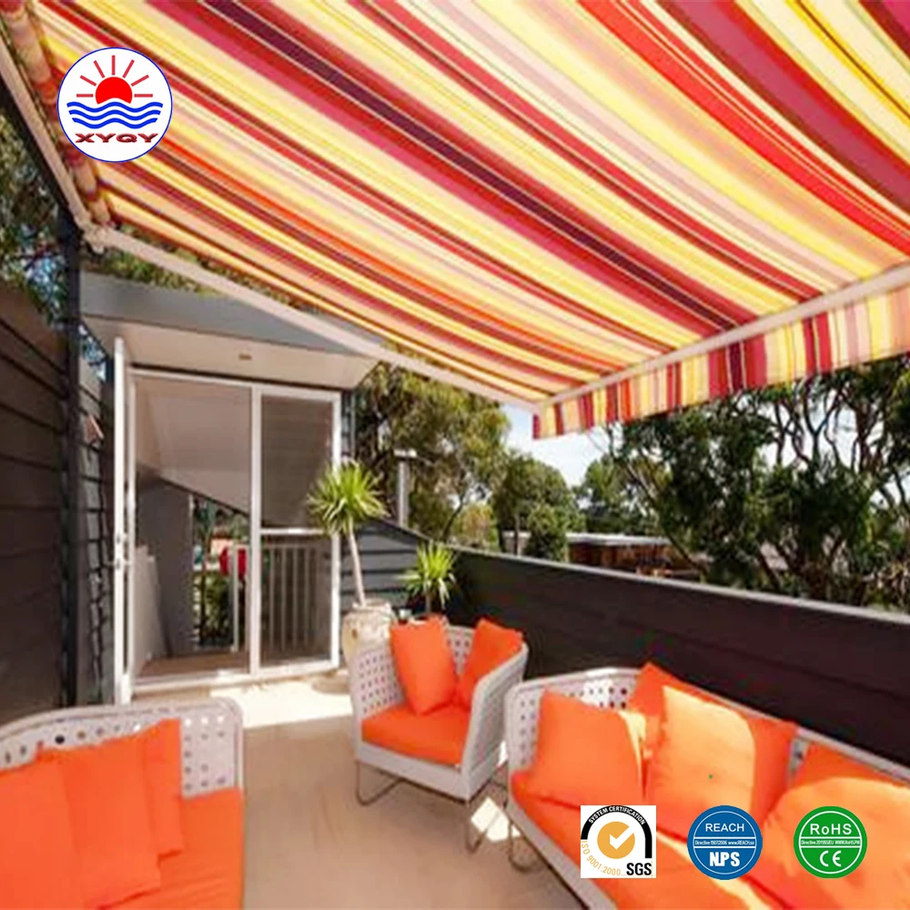 100% polyester anti uv twill pu fabric for outdoor awning fabric