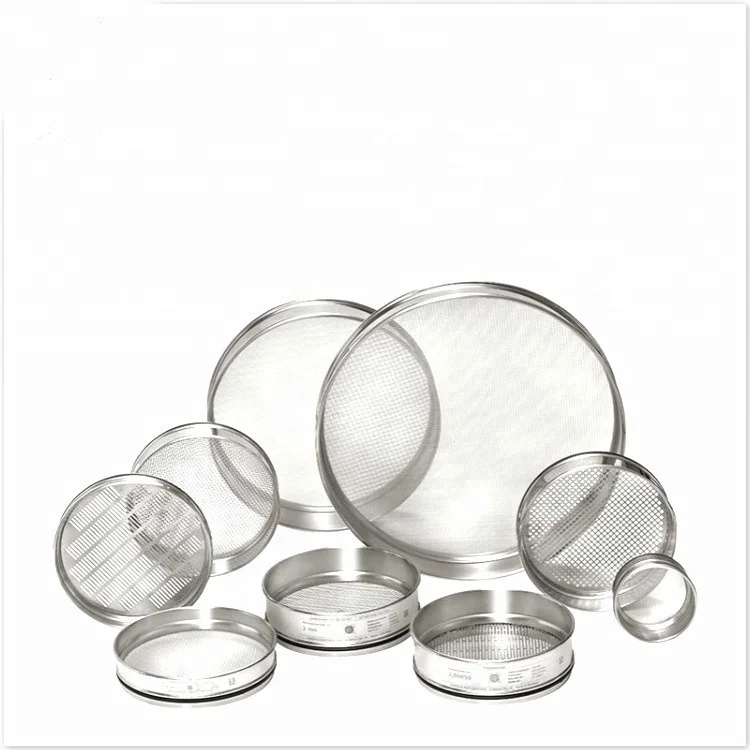 40 Mesh Flour Sifter Round Flour Sieve Strainer Premium Rustproof Stainless Steel Fine Mesh Test Sieve