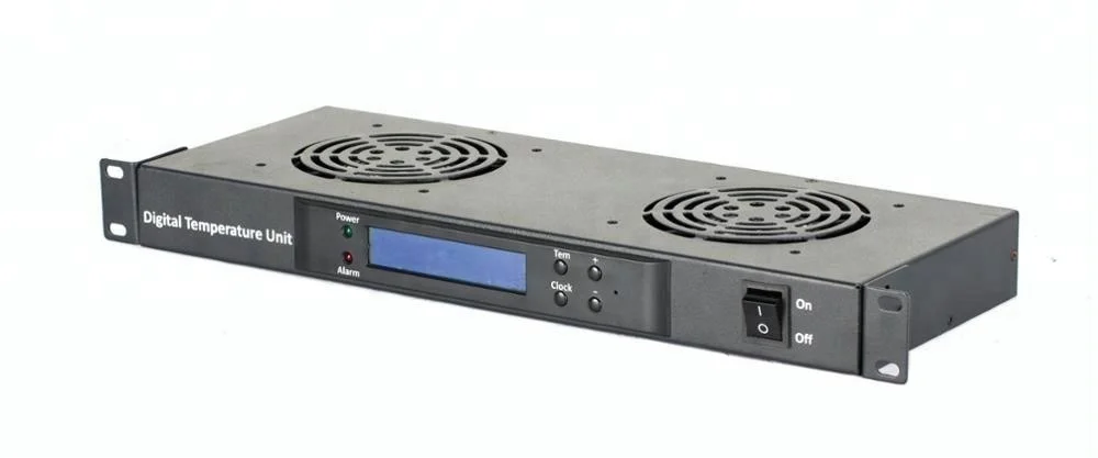1u rackmount Fan tray with 4 fans used temperature sensor fan unit for network rack