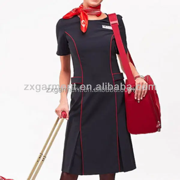 New design custom sexy airline stewardess uniform