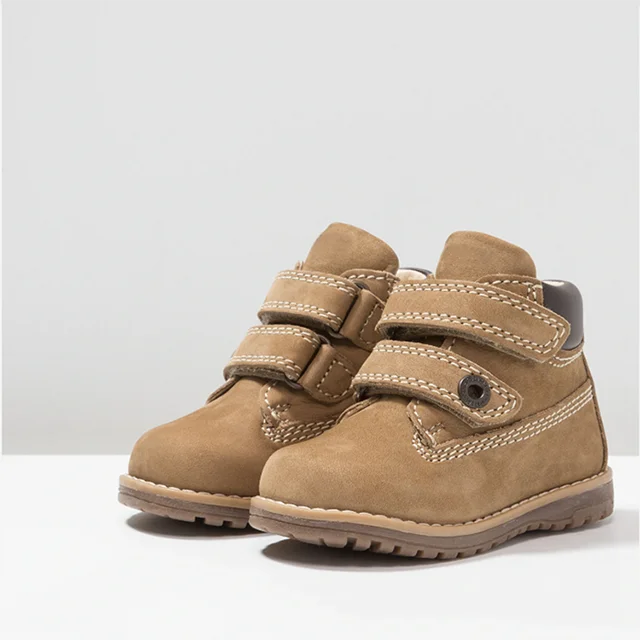 Wholesale Genuine Leather Kids Boots Shoes Ankle Winter Boots for Boys