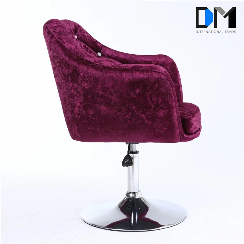 Living Room Furniture Purple Velvet Swivel Chair For Living Room
