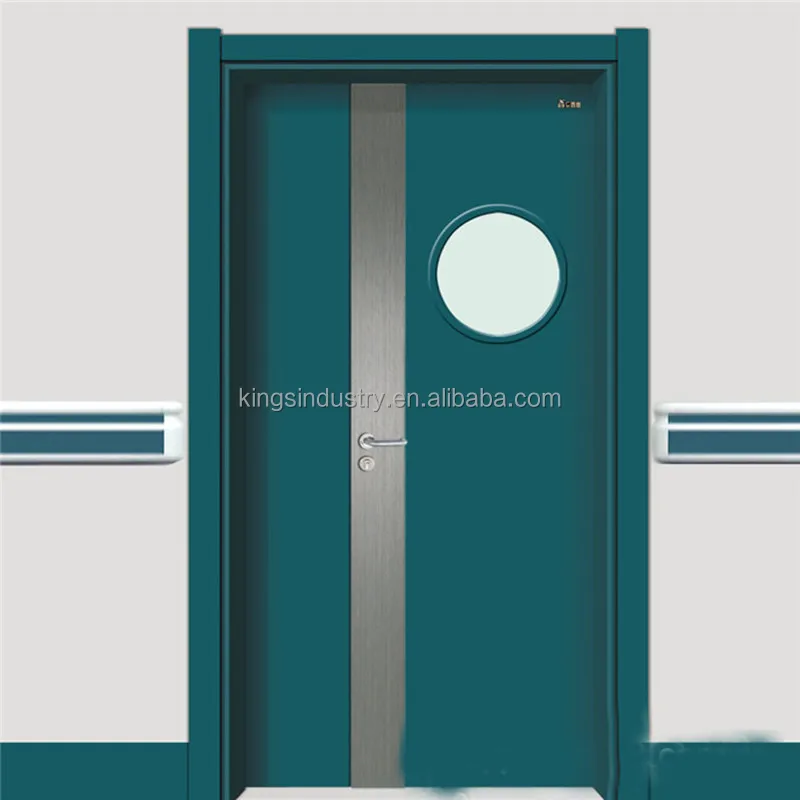 
China Factory Hot Sales Hopital door with 304 Stainless steel Kick Plate lock handle door 