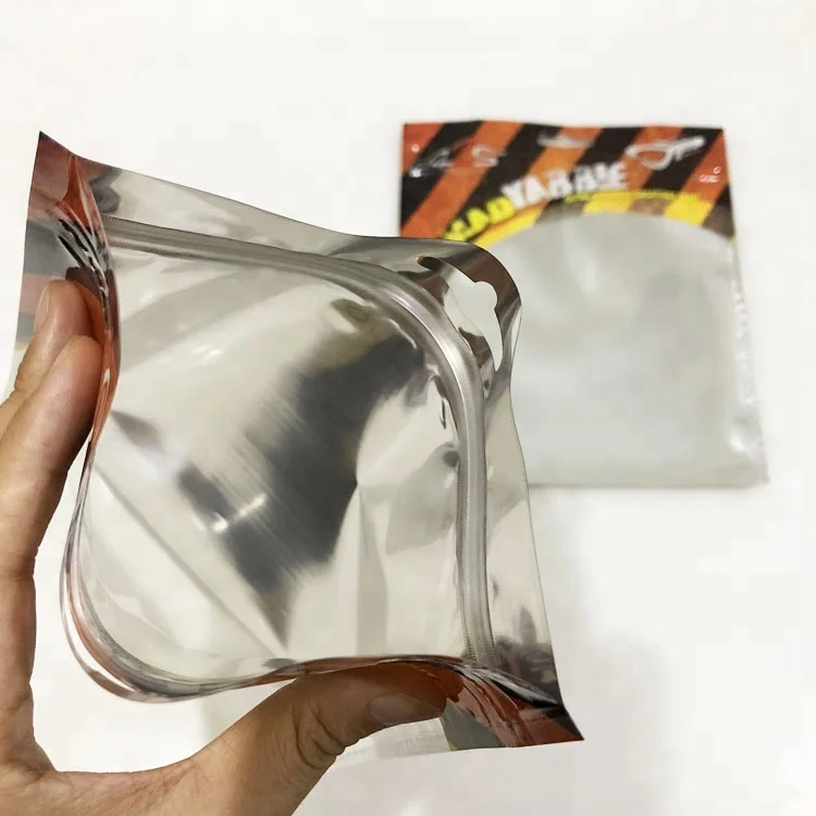 Clear window plastic soft lure bag / fish bait worm bag with zipper / live bait fishing bags