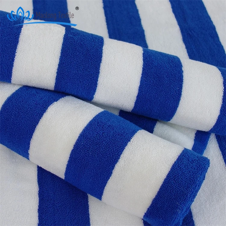 
Stripe Beach Towel Wholesale Blue White Striped Beach Cotton Hotel Bath Towel 