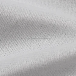 Fabric Knitted Super Soft Polyester PFP 0.5mm-1.0mm Pile White Velvet Fabric For Sublimation/Paper Printing