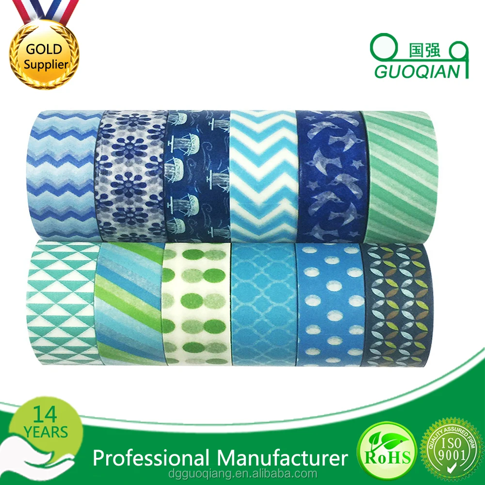 free sample Waterproof Japanese Washi paper printing tape
