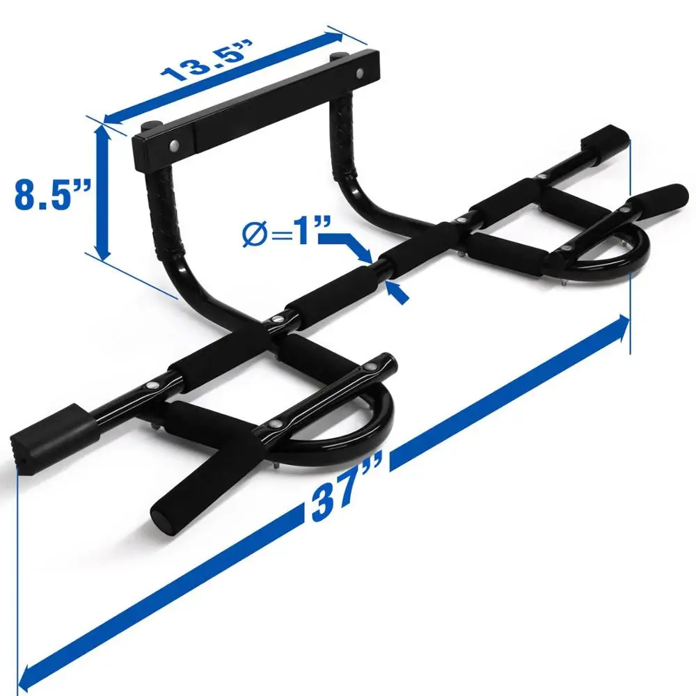 Woqi Multi-Grip Chin-Up Heavy Duty Doorway Trainer Pull-Up Bar for Home Gym