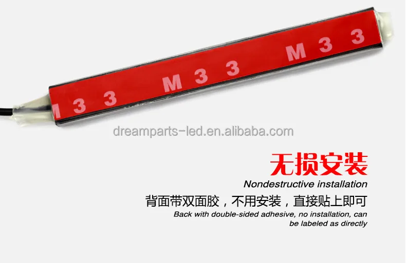 Wireless RGB 9 LED Remote Control Car Neon Interior Light Lamp Strip