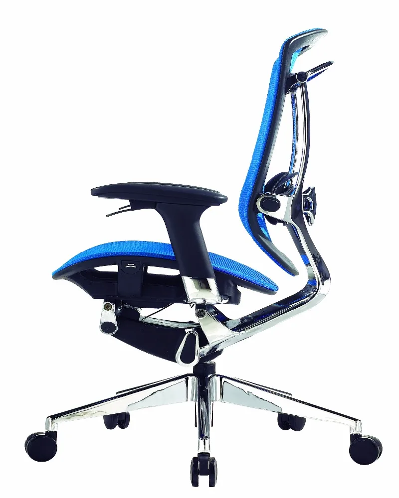 GTCHAIR Blue Mesh Ergonomic Office Chair