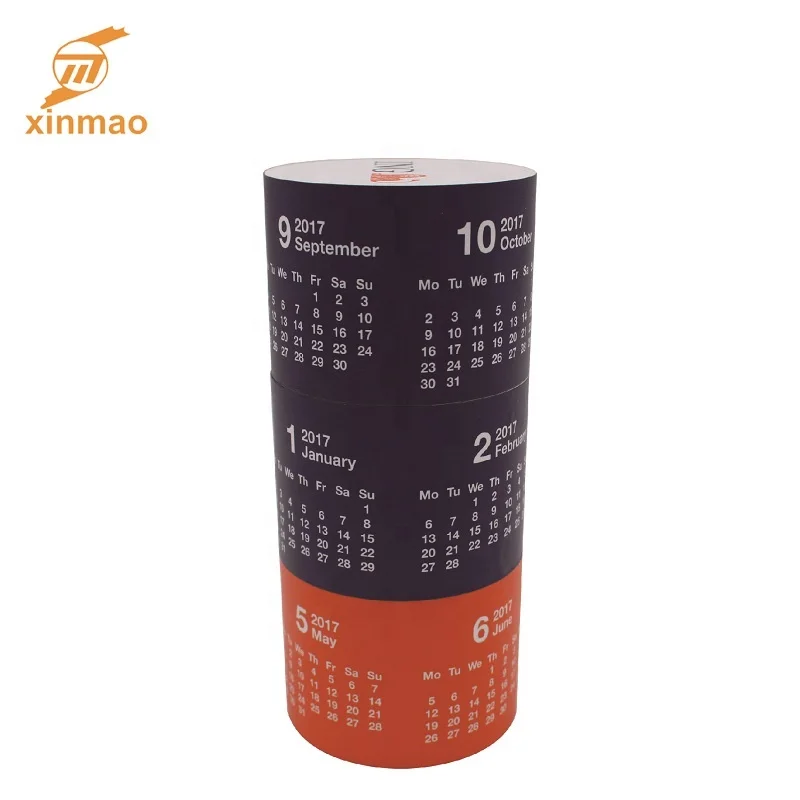 2019 Custom 3 PCS Magnetic 360 Round Calendar Magic Cube