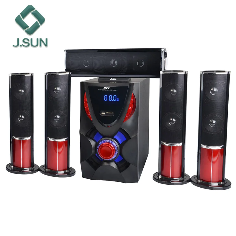 5.1 7.1 ch multimedia home theater speaker systems wireless sound box with usb fm radio