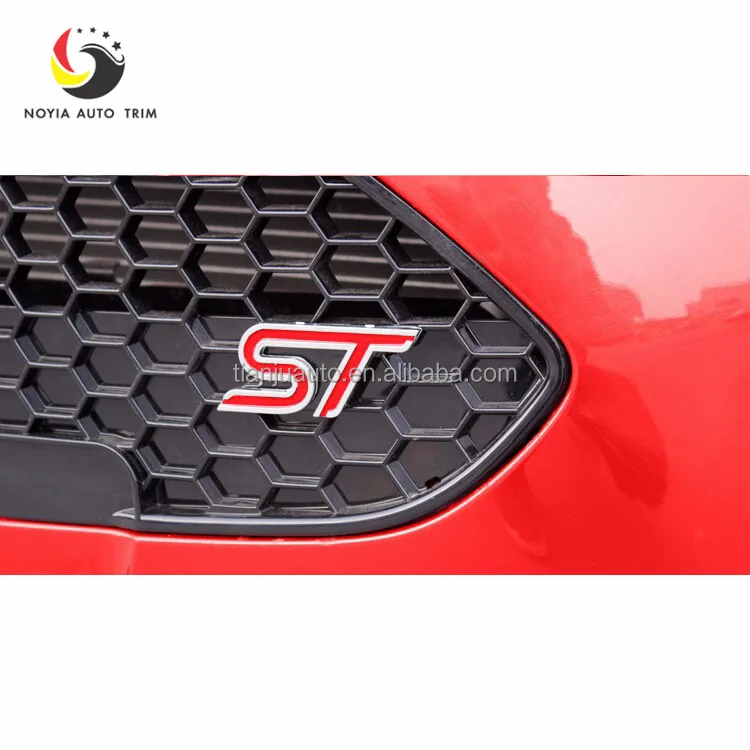 1 PC Modified honeycomb Nest bee Front bumper grill upper grille ST style for Ford fiesta 2013