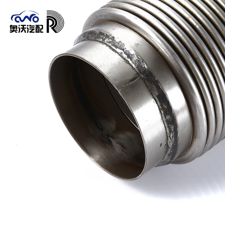 
Rudin factory customizable size exhaust flexible pipe connect with muffler, exhaust pipe for rx7 with interlock 