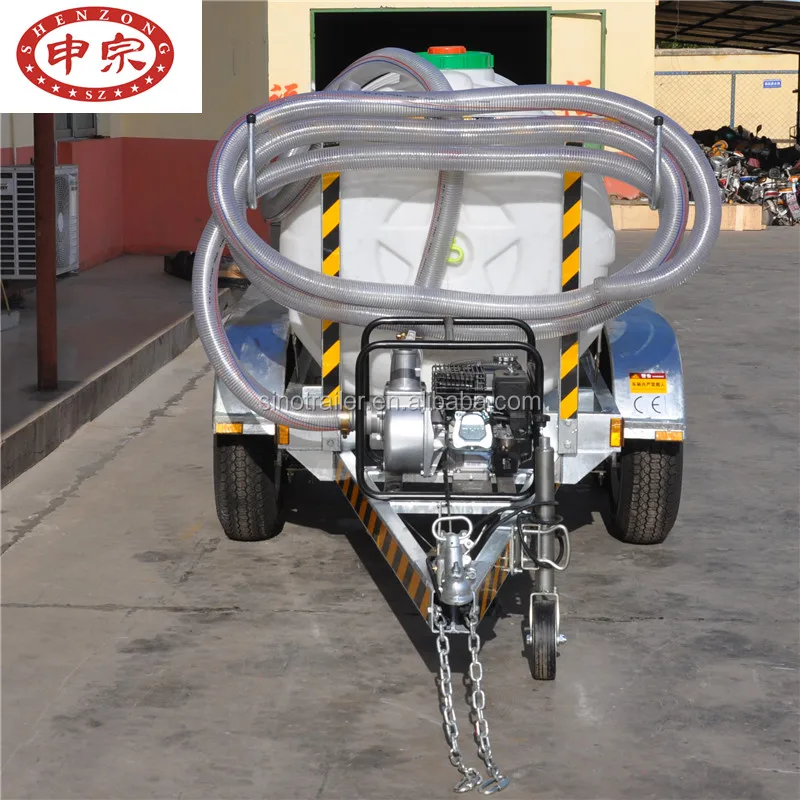 light duty plastic tank trailer water transport truck