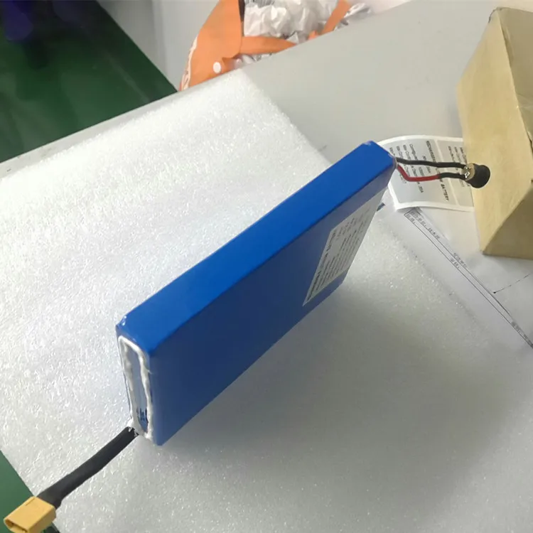 ultra thin li-ion 43.2v 2.5ah battery pack with BMS powerful skateboard 12S lipo battery