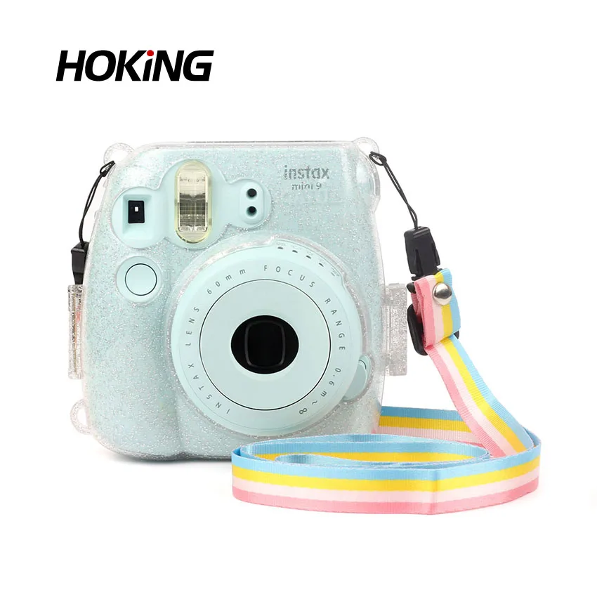 Горячая Распродажа Fujifilm Instax Instant Glitter Mini 9 прозрачный защитный чехол для камеры
