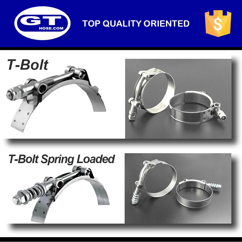 high quality large range of sizes stainless steel spring hose clamp