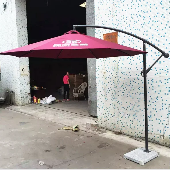 outdoor garden advertising umbrella beach with base