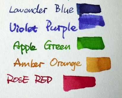 
Blottle Dip Feather Quill Pen Inks Promotional Wholesale with 24 Colors 