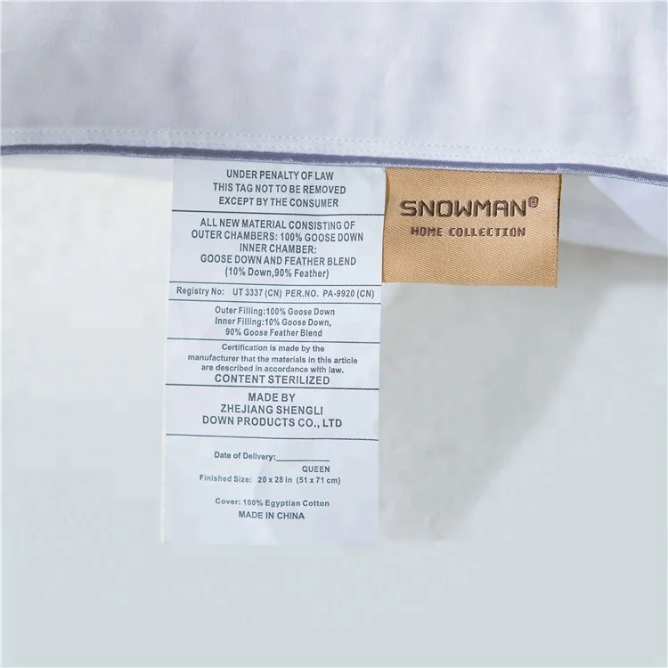 Feather Pillows Goose Feather Pillow Wholesale Promotional Best Selling Factory Price Almohada Hotel Soft Down Adults Neck 50pcs