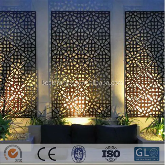 Office Wall Partition Decorative Metal Screen Mesh Exterior Decorative Perforated Metal Panel
