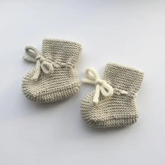 IMF custom Cashmere Newborn Sock Shoe Soft Warm Comfortable Winter knitted wool Baby Booties