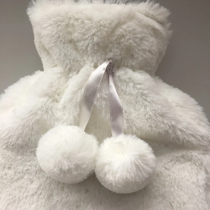 
super soft deluxe pure colours plush cover for good quality hot water bottle 