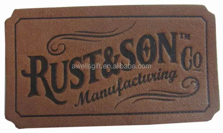 Factory Selling 3D Silicone Leather Patches Clothing Designer logo Clothing Leather Label Customization