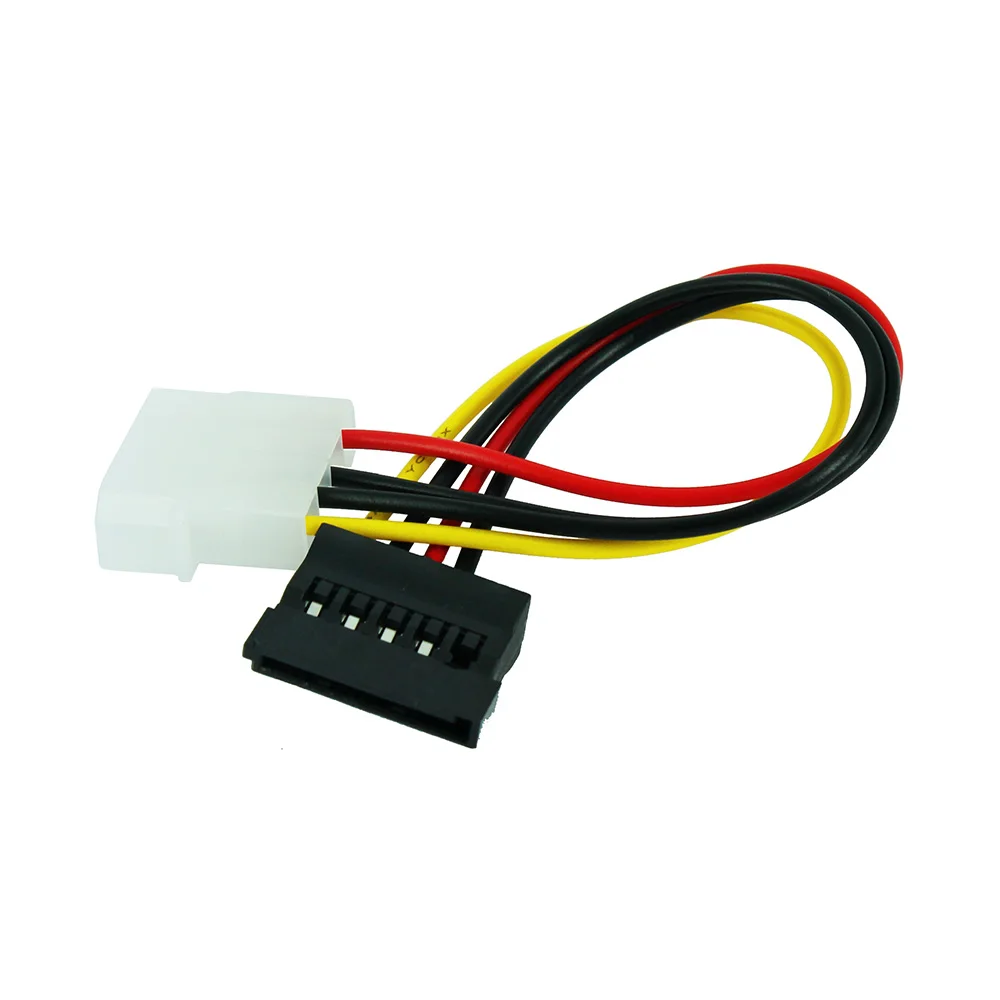 
4 Pin IDE Male to Sata Cable Female 15PIN Molex Connector Power Cable Adapter 