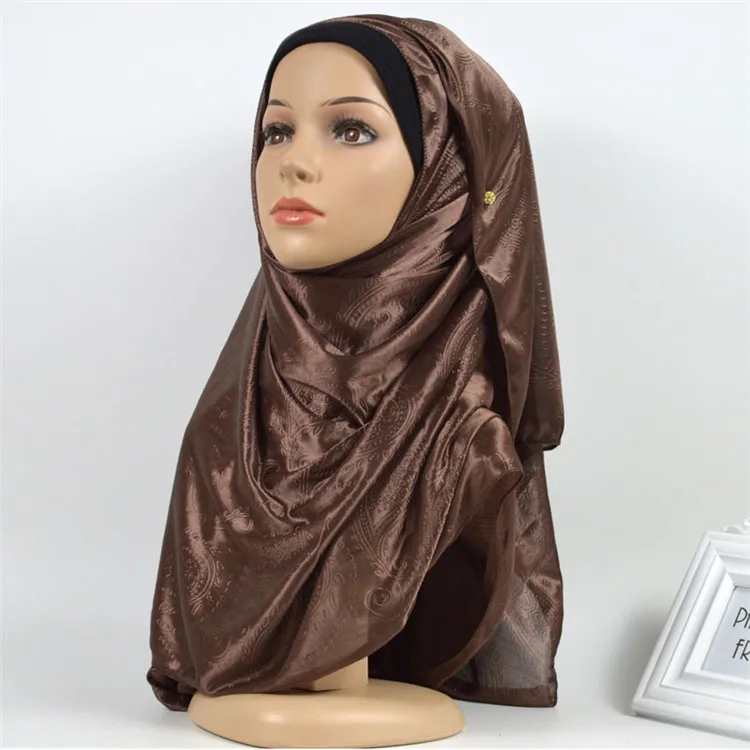 Gamis Muslim Tudung Indonesia Cotton Polyester Hijab Scarf Batik Hijabs Women Silk Free Sample/can Customize Your Own Design