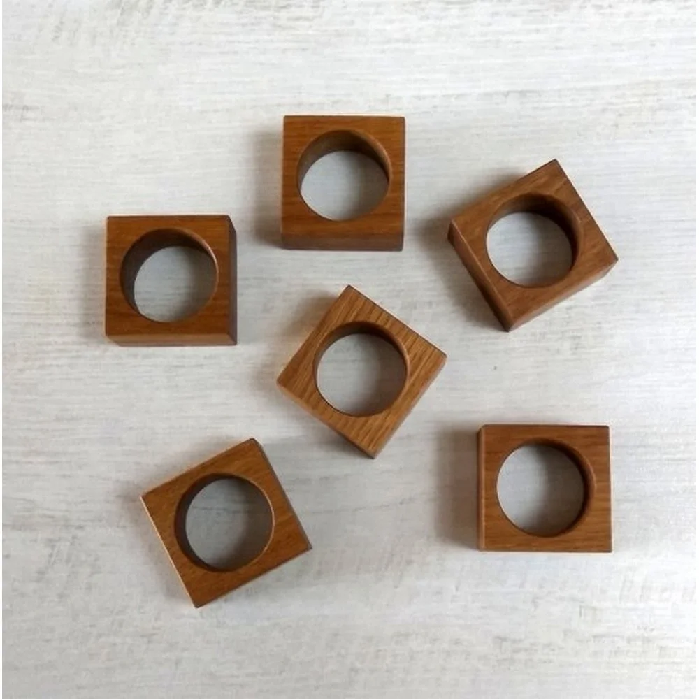 Самые популярные товары 2024 Новое поступление классическое круглое кольцо из натурального дерева для салфеток