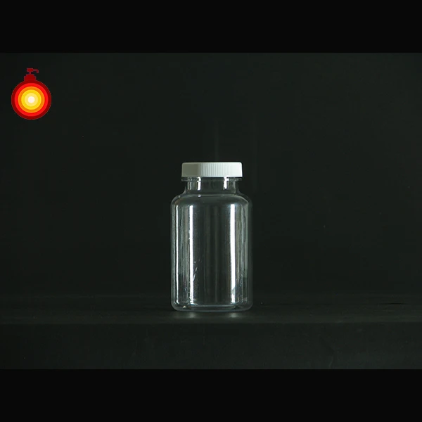 275ml PET clear empty pill bottle capsule container plastic bottle with cap medicine PET capsule bottle