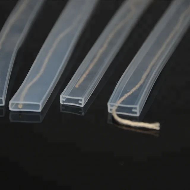 
Ip68 Waterproof Clear Silicone Casing Tube With End Cap And Clip 