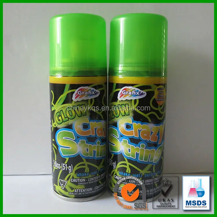 Glow in the Dark Wacky String Spray