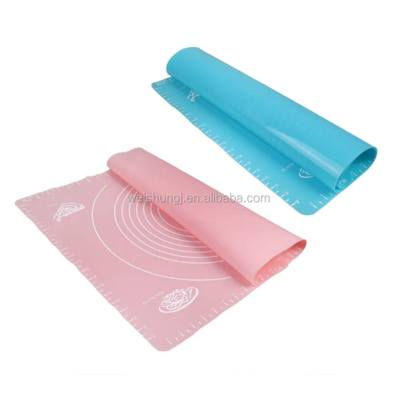 Food grade flexible pastry mat oven heat resistant reusable rubber silicone baking sheet