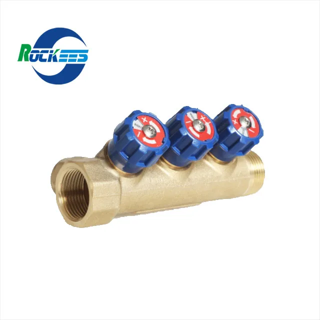 Hot Sale Brass Underfloor Heating Water Mixing Manifold