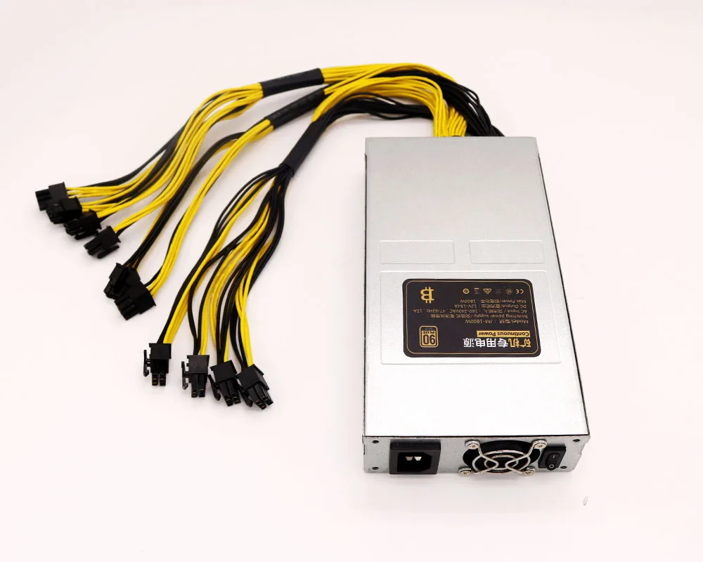 
Manufacture 1800W 90plus PC ATX power supply for S7 S9 L3+ D3 R4 Bitcoin miner 