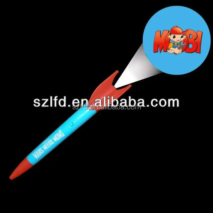 Factory Custom LOGO projection pens Cheap LED projector ballpoint pen LOGO print for promotional Advertising